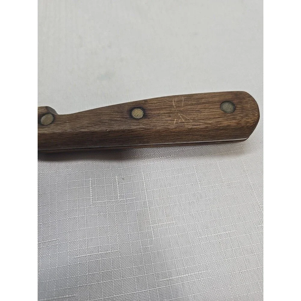Harvard Cutlery #574 Hand Sharpened Knife Stain Free Steel USA Wood Handles